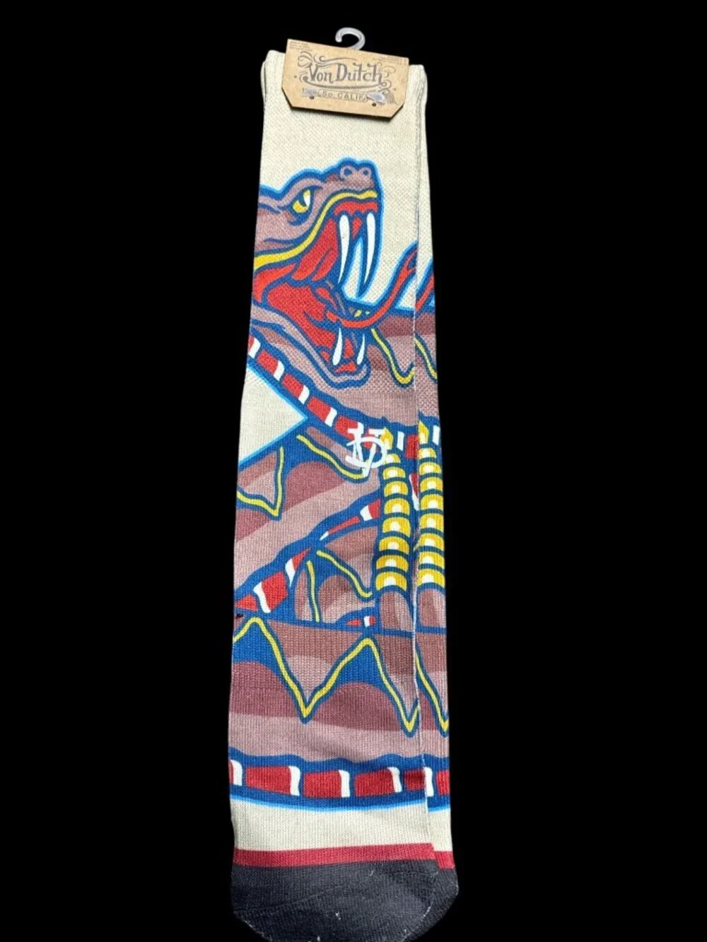 Von Dutch Men’s Socks – Rattlesnake Graphic – Size 10–13 – New with tag